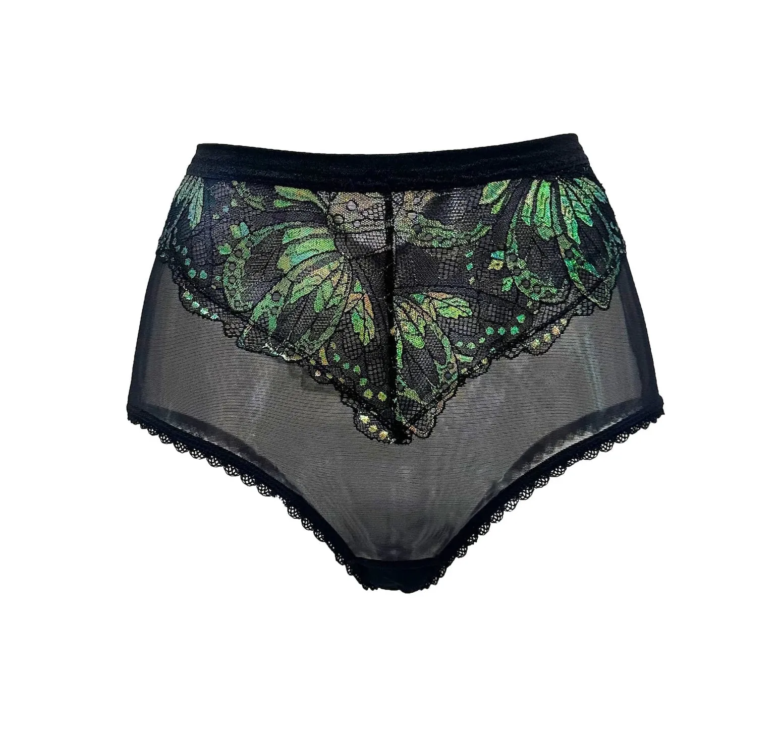 Carol Coelho Kalimera Psyche Iridescent Lace High Waist Panty