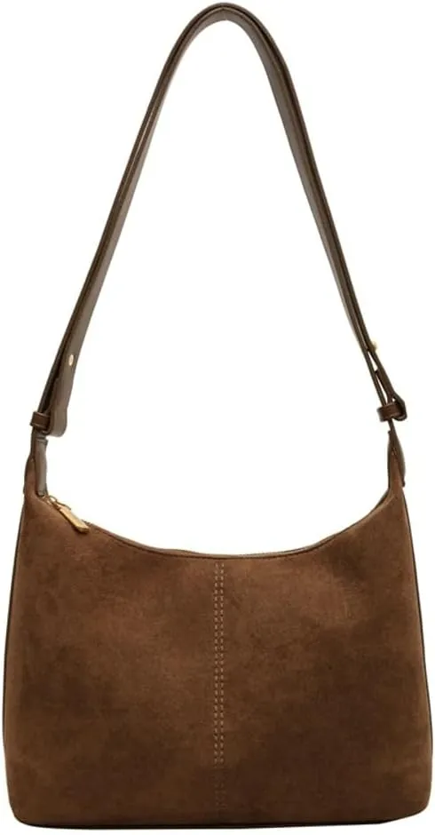 Chic Hobo Bags for Women Suede Sling Bags for Women Slouchy Shoulder Bag Crossbody Purses Handbags for Everyday Wear