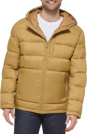 Cole Haan Men's Hooded Nylon Puffer Jacket