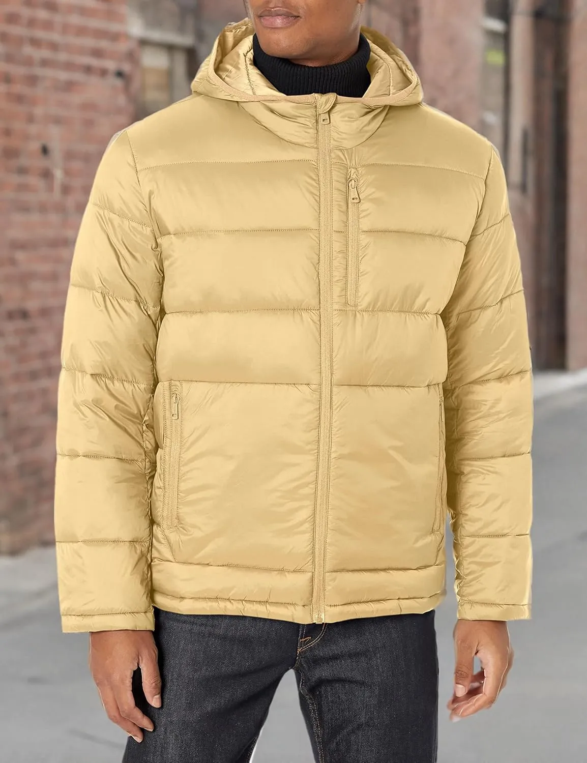 Cole Haan Men's Hooded Nylon Puffer Jacket