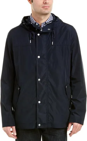 Cole Haan Men's Hooded Rain Jacket