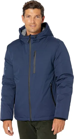 Cole Haan Men's Oxford Nylon Hooded Windbreaker Jacket
