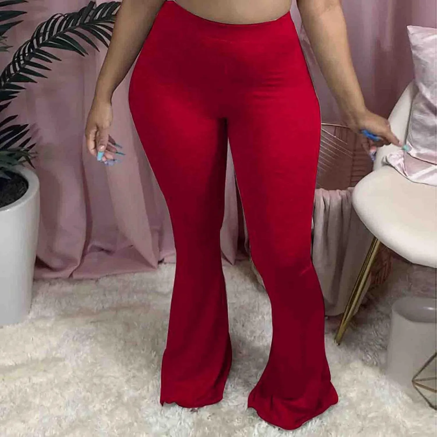 Comfy Bootcut Yoga Pants High Waist Tummy Control Wide Leg Long Palazzo Bell Bottom Flare Pants Trousers Plus Size
