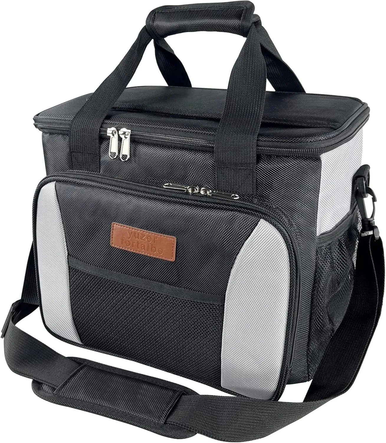 Cooler Bag 40 Cans PlusLunch Bags Insulated Soft Coolers Insulated, Double Leakproof Soft Sided Collapsible Beach Cooler for Picnic,Camping, Grocery,Travel,25L