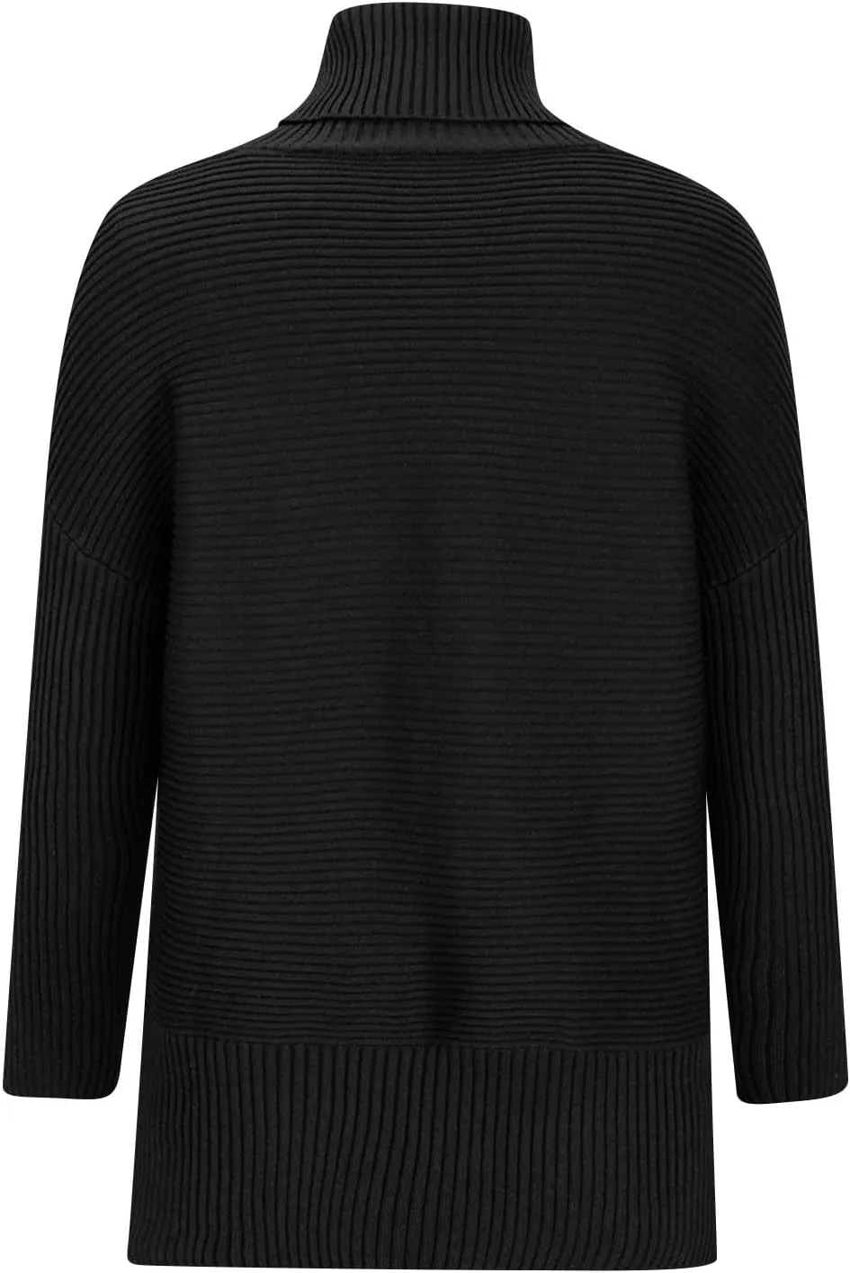 COTECRAM Women's Turtleneck Oversized Sweaters 2024 Fall Batwing Long Sleeve Spilt Hem Tunic Pullover Sweater Baggy Knit Tops
