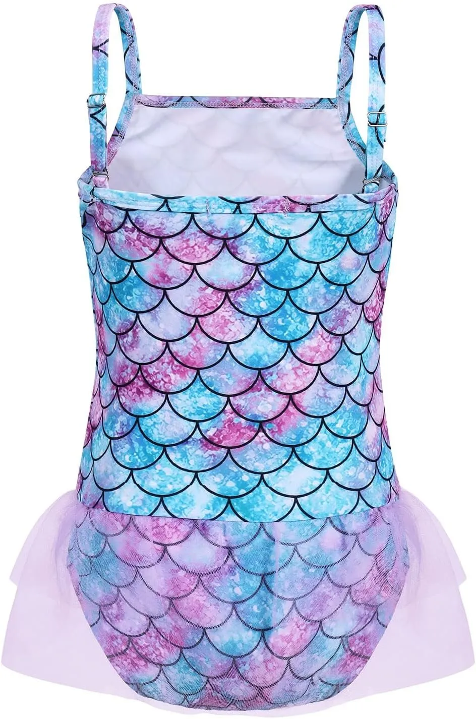 COTRIO Girls Swimsuit Mermaid Bathing Suit Toddler Kids Rainbow Unicorn Swimwear One-Piece Tankini Swimming Suits