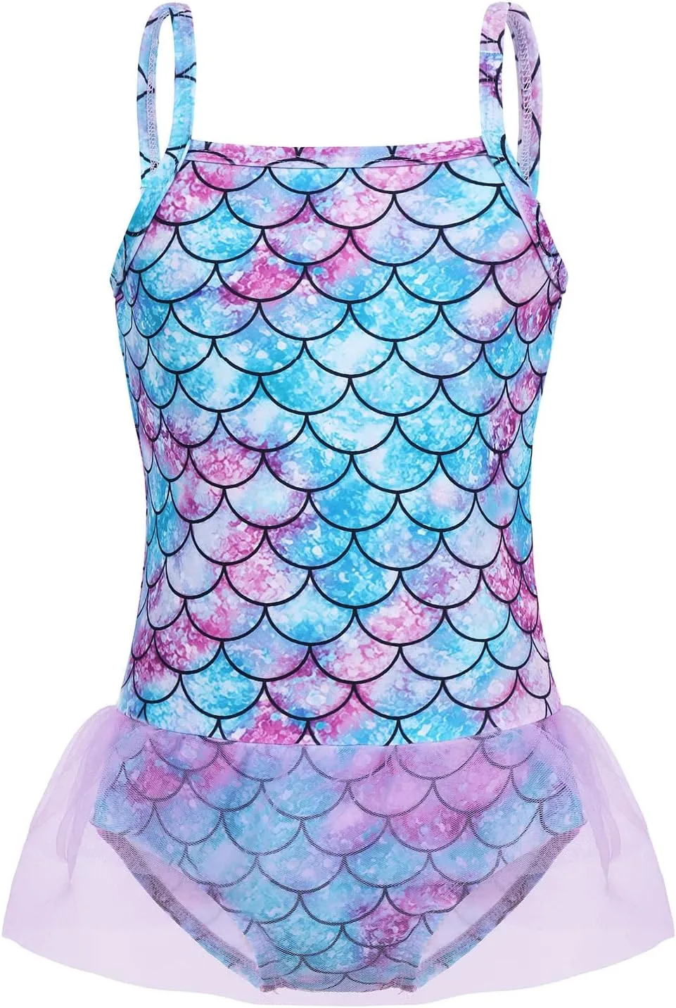 COTRIO Girls Swimsuit Mermaid Bathing Suit Toddler Kids Rainbow Unicorn Swimwear One-Piece Tankini Swimming Suits
