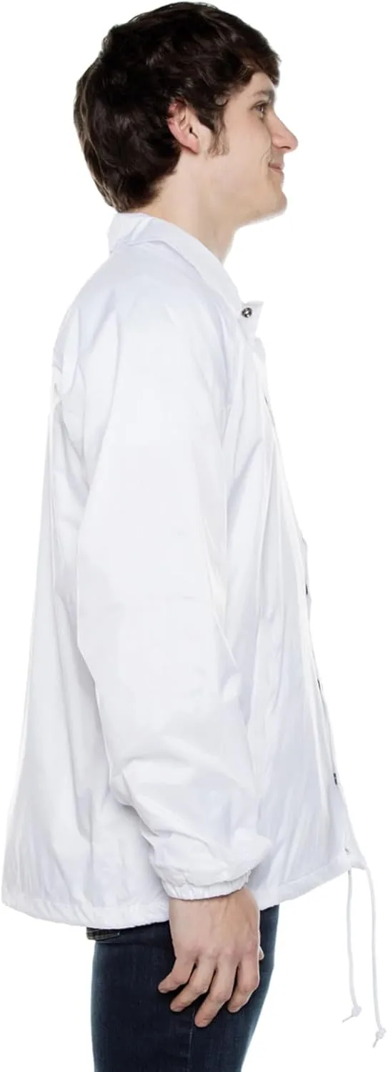 Cottonhood Coaches Jacket, Nylon Windbreaker for Men - Lightweight and Water-Resistant Coach Jacket