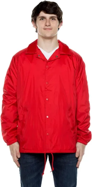 Cottonhood Coaches Jacket, Nylon Windbreaker for Men - Lightweight and Water-Resistant Coach Jacket