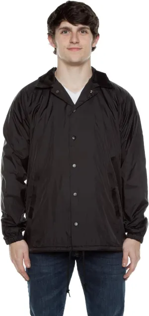 Cottonhood Coaches Jacket, Nylon Windbreaker for Men - Lightweight and Water-Resistant Coach Jacket