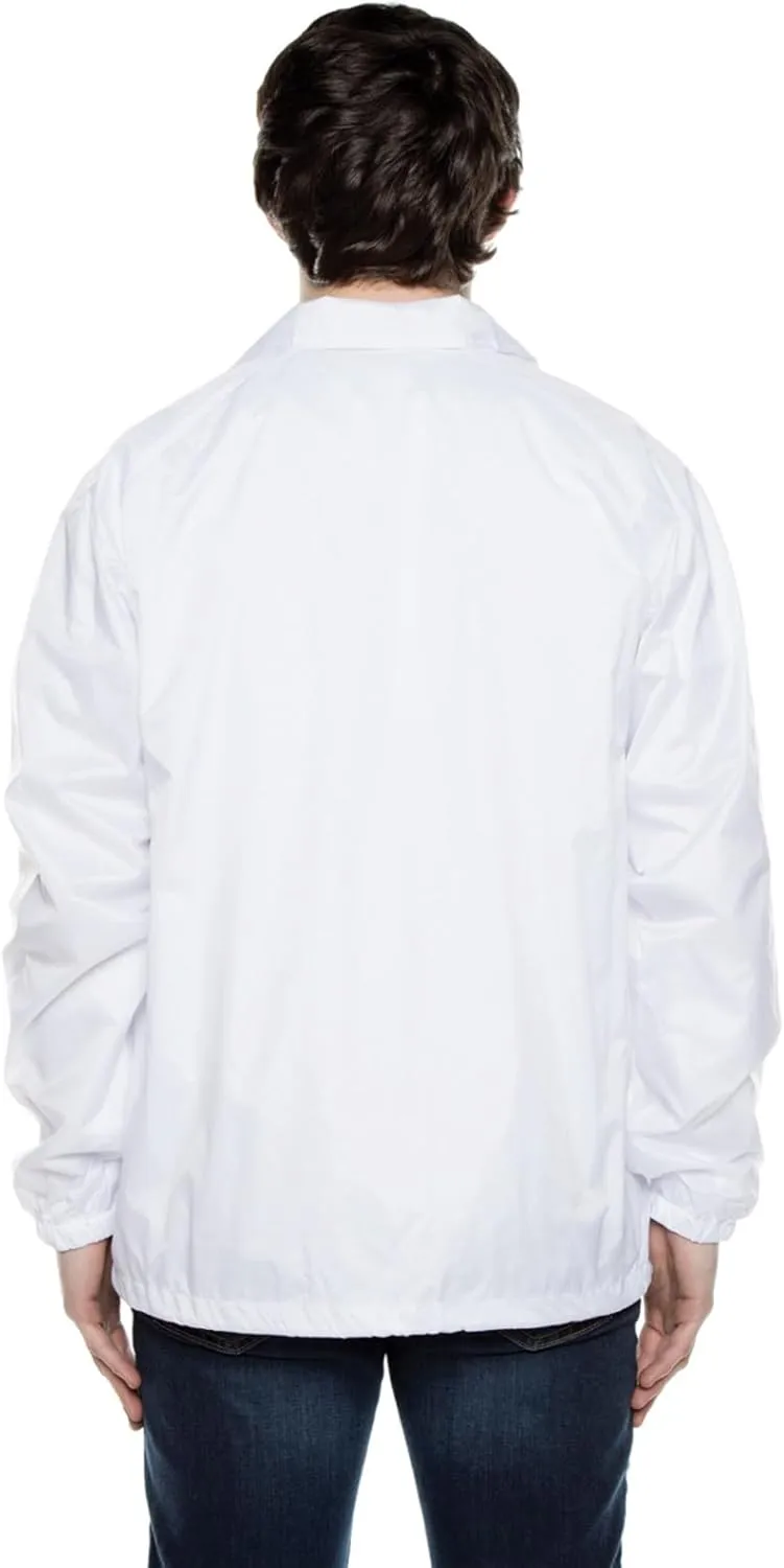 Cottonhood Coaches Jacket, Nylon Windbreaker for Men - Lightweight and Water-Resistant Coach Jacket