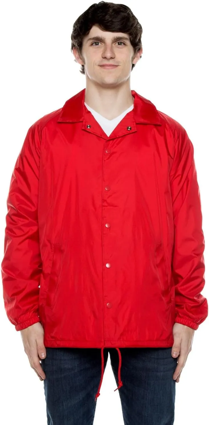 Cottonhood Coaches Jacket, Nylon Windbreaker for Men - Lightweight and Water-Resistant Coach Jacket