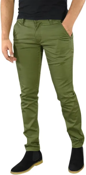 CRNTCEM Business Pant for Men Regular Fit Outdoor Work Golf Pants Athletic Workout Skinny Leg Khaki Cropped Pencil Trousers