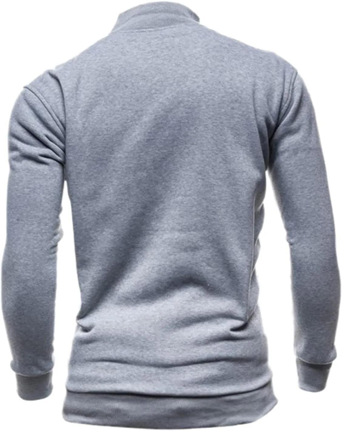 CRNTCEM Mens Full Zipper Jackets Lightweight Cozy Outdoor Hiking Casual Bomber Jackets Mock Neck Sport Tennis Golf Jacket