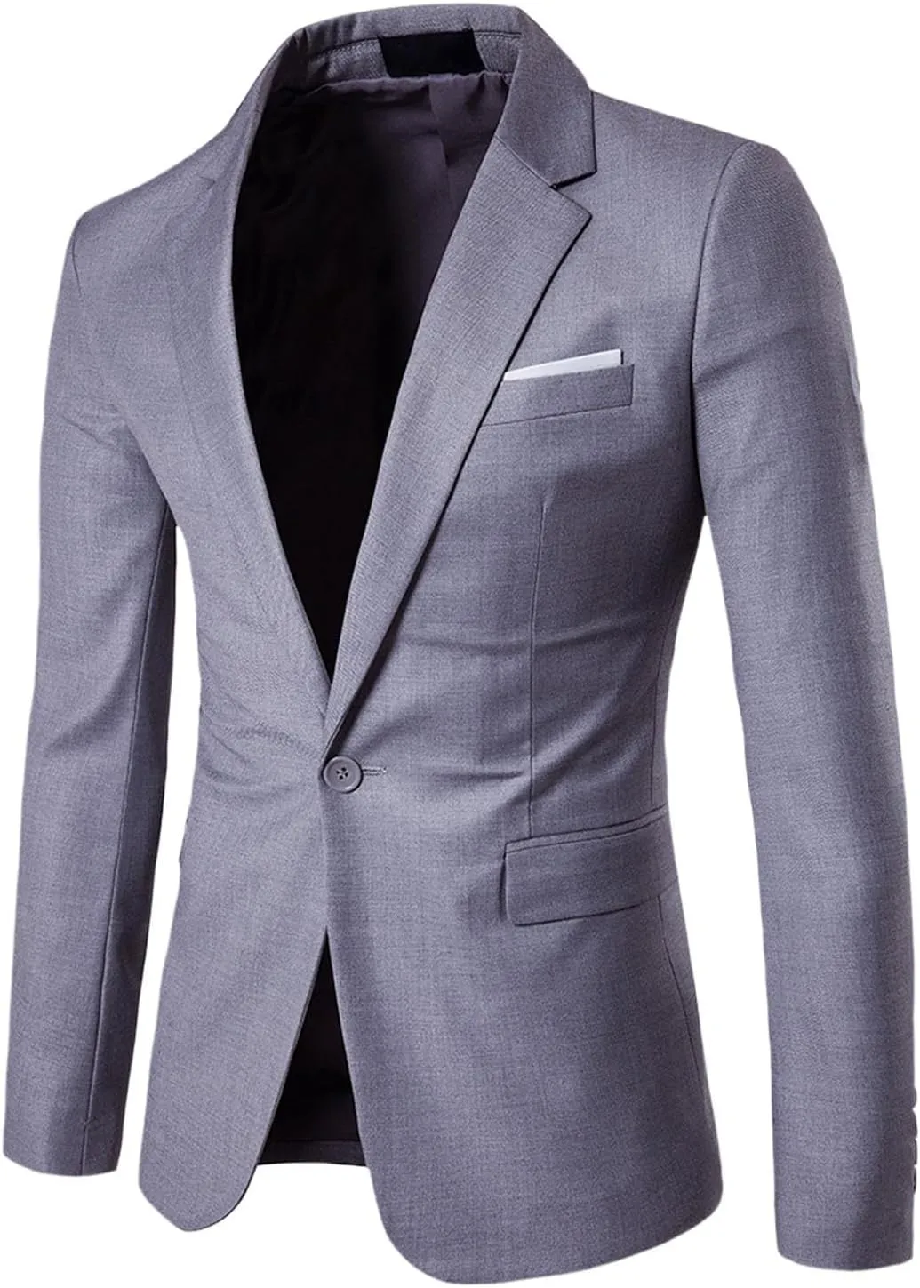 CRNTCEM Mens Tuxedo Formal Blazer Slim Fit Casual Sports One Button Blazer Jacket Lightweight Business Work Dress Coats