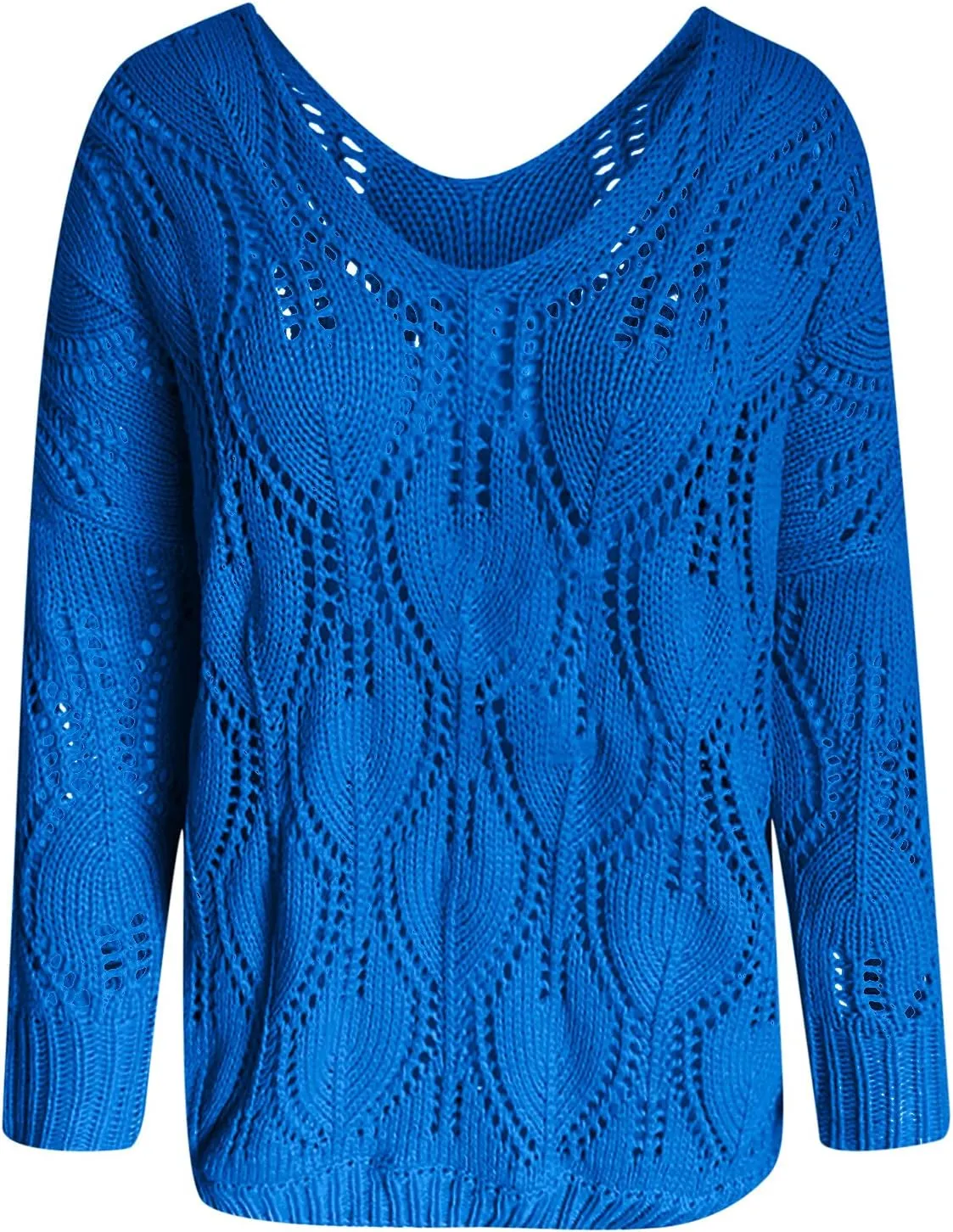 DASAYO Womens Long Sleeve Oversized Chunky Sweaters Casual Vneck Pullover Knit Sweater Fashion Fall Outfits Plus Size 2022