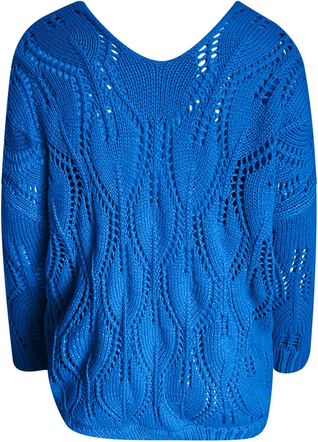 DASAYO Womens Long Sleeve Oversized Chunky Sweaters Casual Vneck Pullover Knit Sweater Fashion Fall Outfits Plus Size 2022