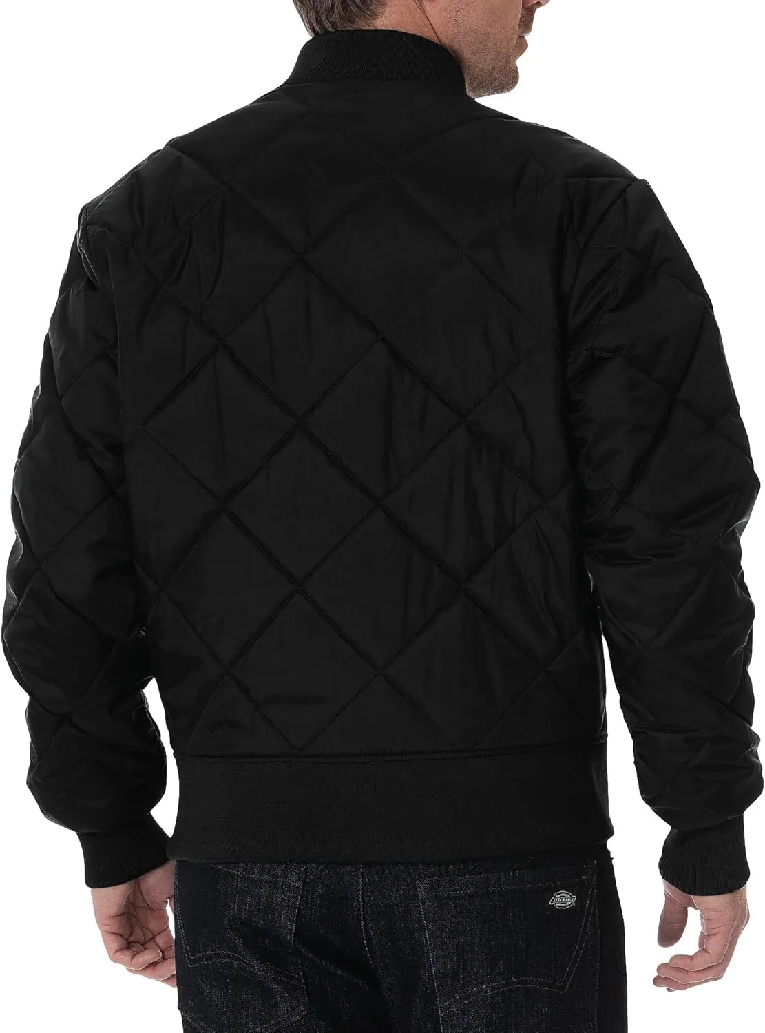 Dickies Men's Diamond Quilted Nylon Dark Navy Jacket