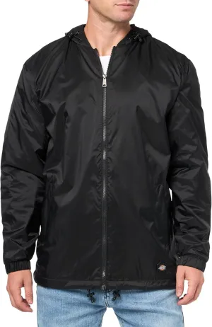 Dickies mens Fleece Lined Nylon Hooded Jacket