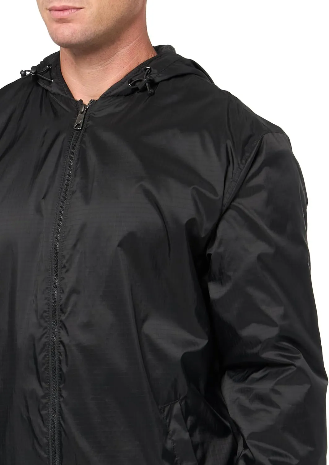 Dickies mens Fleece Lined Nylon Hooded Jacket