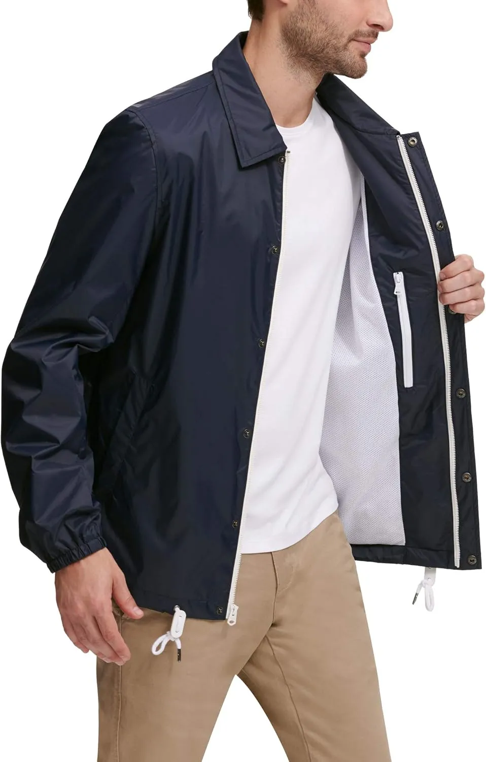 Dockers Men's The Brady Lightweight Nylon Coaches Jacket