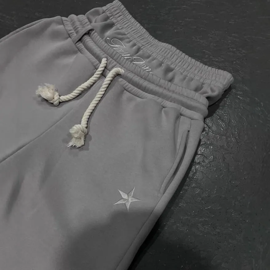 Double Waisted Sweatpants Men Y2k Baggy Sweatpants Drawstring Wide Leg Gym Workout Pants Loose Vintage Grunge Pants