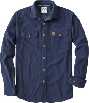 Dubinik Corduroy Shirt Men Corduroy Jacket Men Long Sleeve Casual Work Vintage Regular Fit Mens Snap Button Shirt
