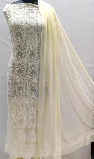 Elegant Beige Enchanting Chikankari Symphony Suits