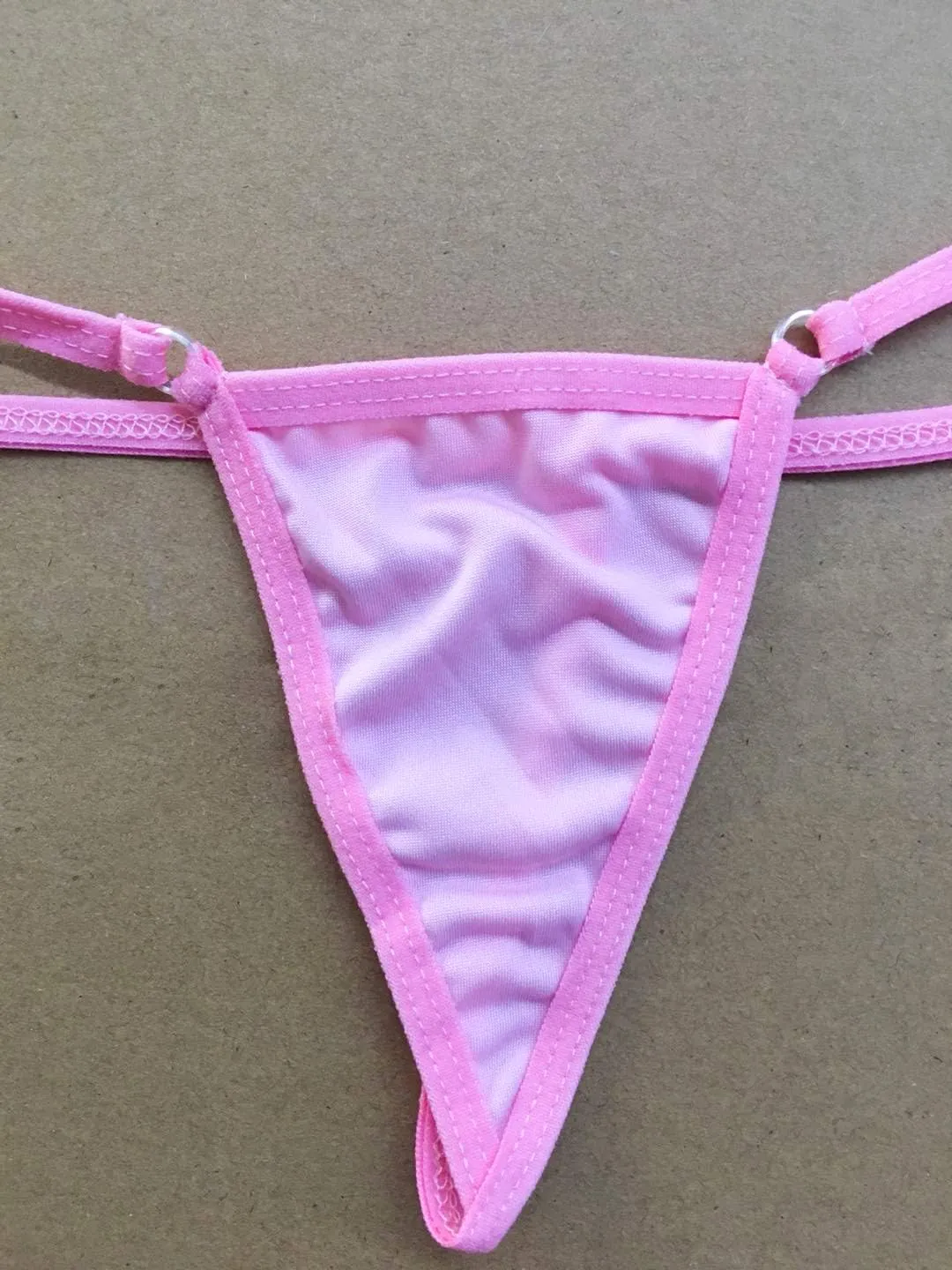 EVAbaby Women Micro G-String Bikini 2 Piece Swimsuit Sheer Extreme Mini Thong Set Bathing Suit Swimwear