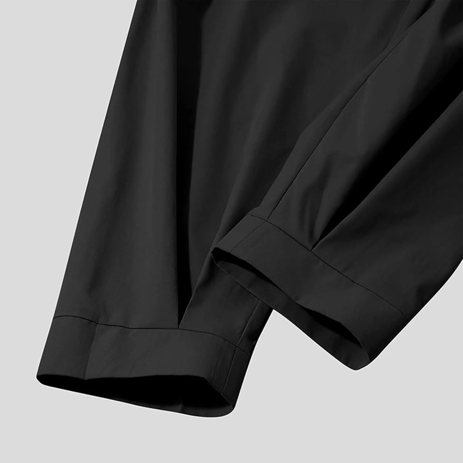 evzosrz Men's Casual Cropped Yoga Baggy Pants Harem Hippie Beach Trousers Elastic Waist Tapered Wide Leg Capri Pant with Belt