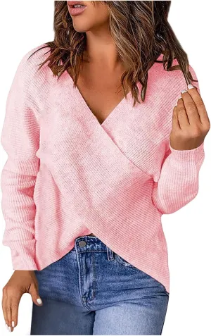 Febecool Cardigan Sweaters for Women Long Sleeve Inner Knitted Sweater Long Sweaters for Women Pullover Sweater