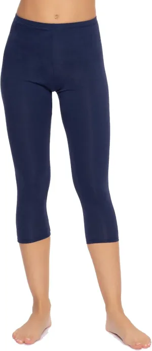 Felina Women's Cotton Modal Capri Leggings - Super Soft, Lightweight, Breathable for Fitness, Yoga, and Everyday Wear