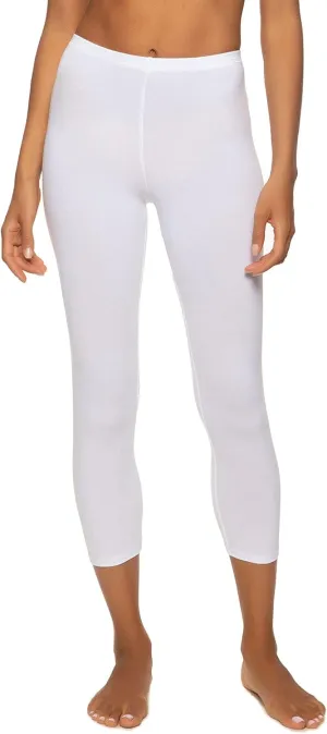Felina Women's Cotton Modal Capri Leggings - Super Soft, Lightweight, Breathable for Fitness, Yoga, and Everyday Wear