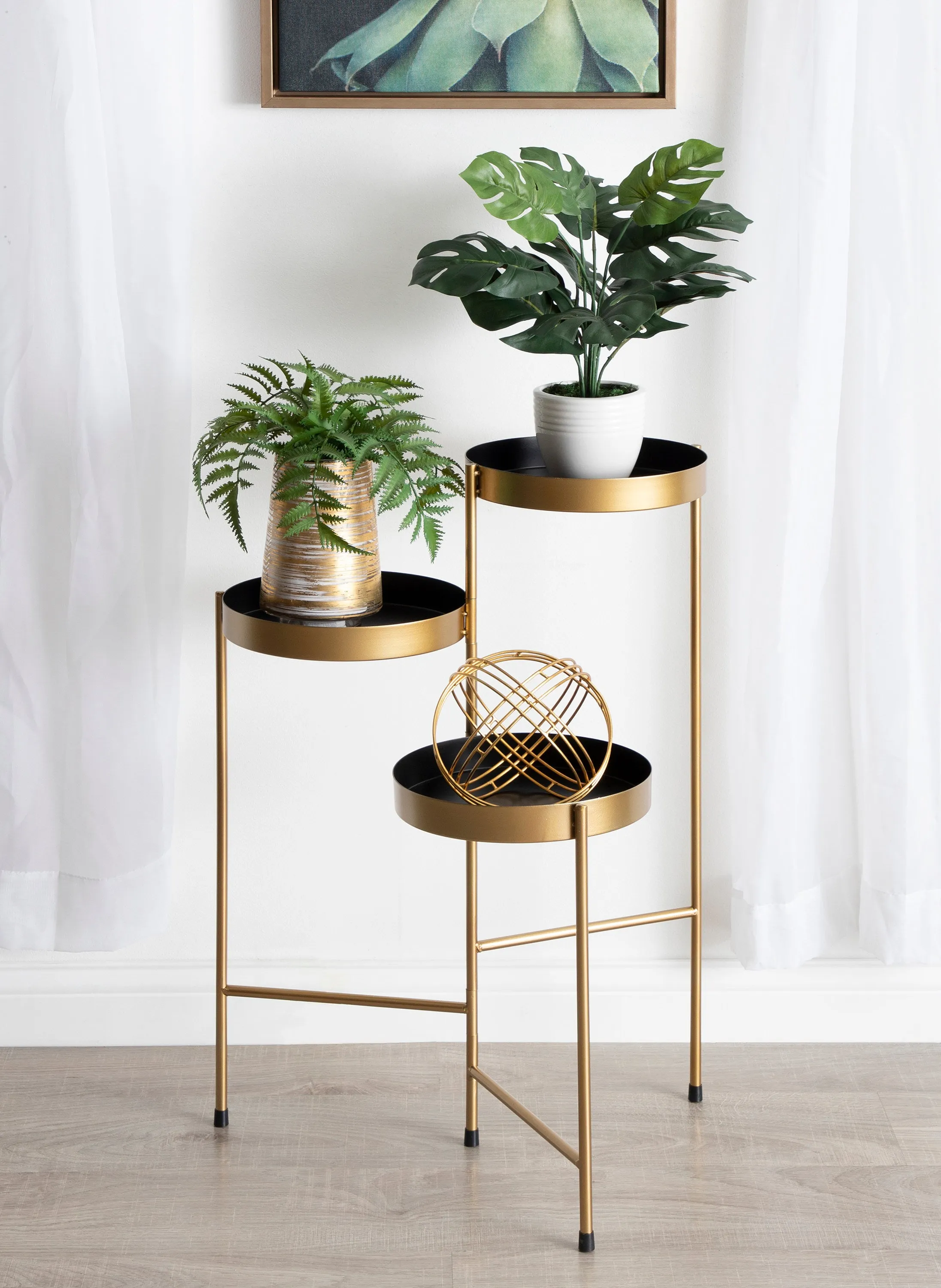 Finn Metal Tri-Level Plant Stand
