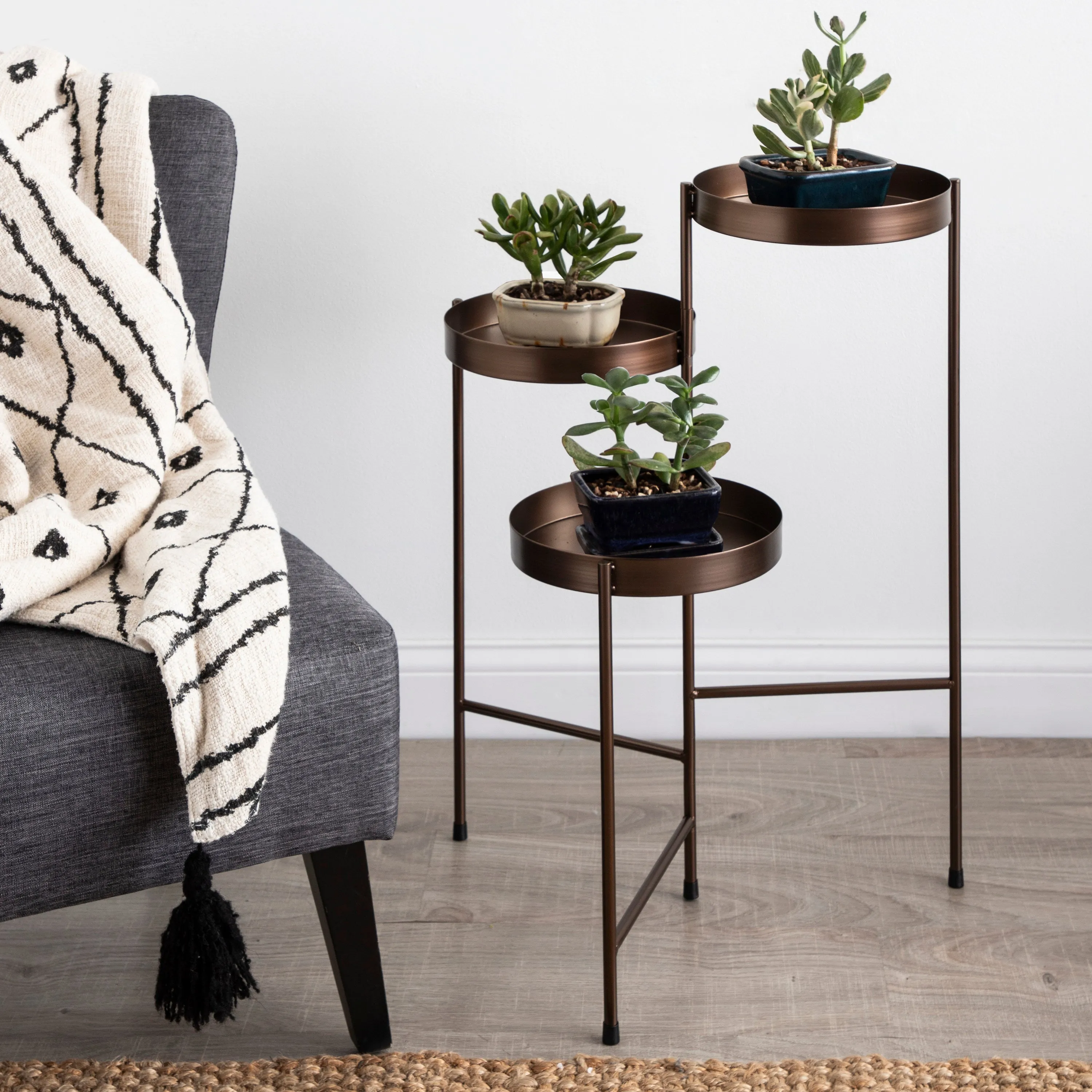 Finn Metal Tri-Level Plant Stand