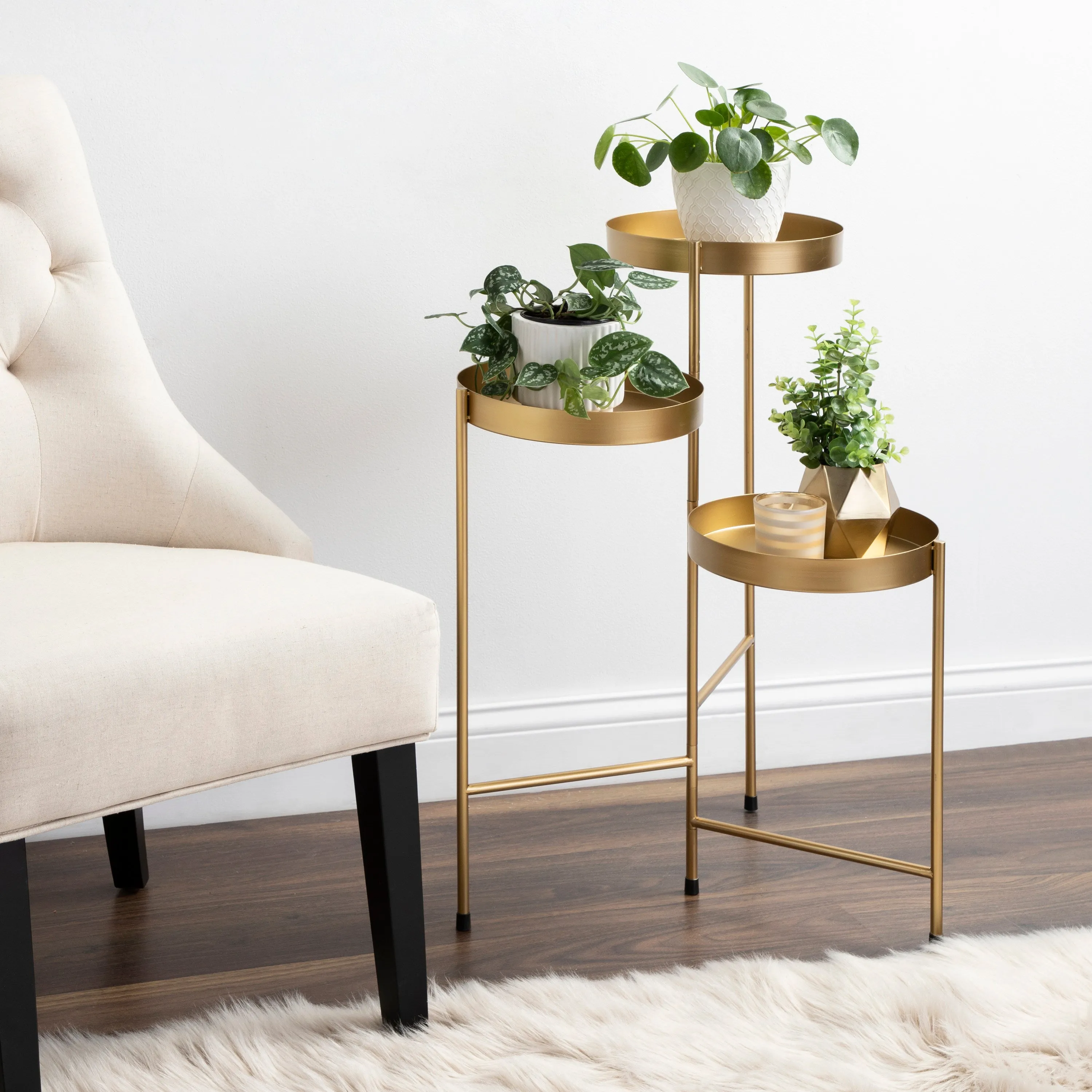 Finn Metal Tri-Level Plant Stand