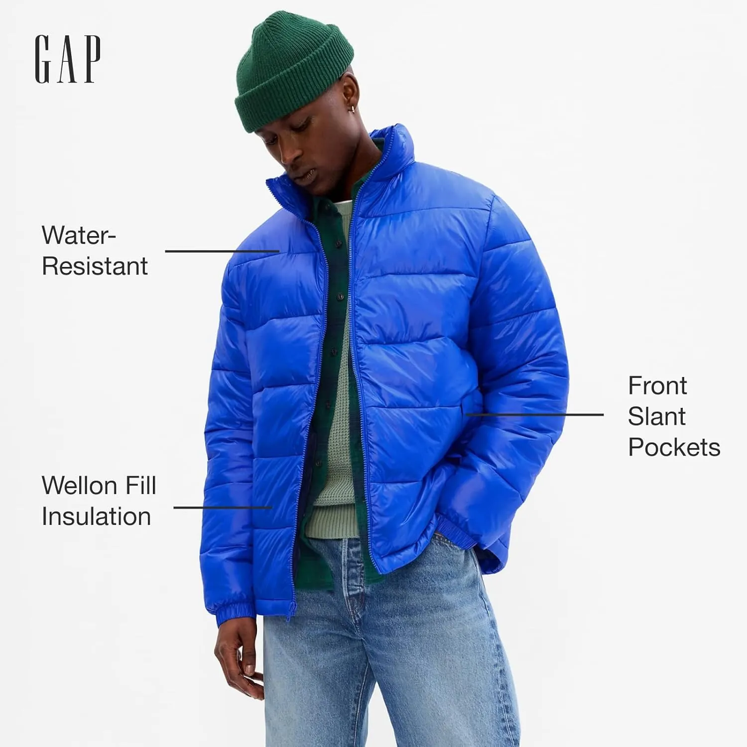 GAP Men's Midweight Puffer Jacket Coat
