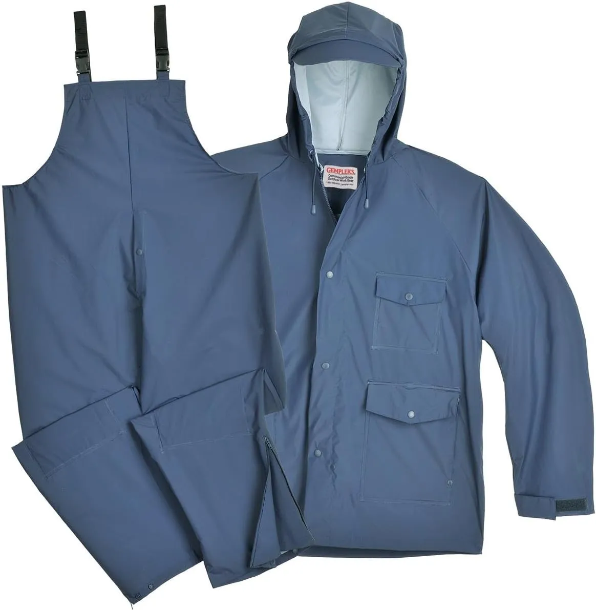 Gempler's Sugar River Rain Jacket and Bibs, PVC-on-Nylon