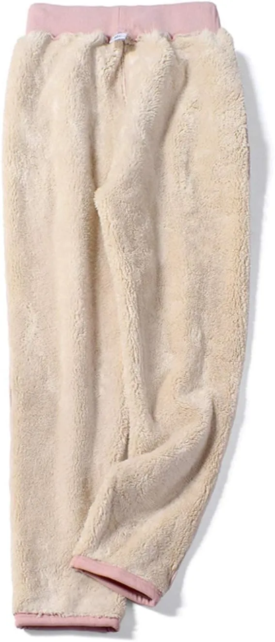 Gihuo Women's Winter Warm Sherpa Lined Sweatpants Fleece Pants