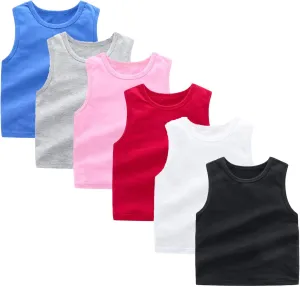 Girls Dance Tank Tops Racerback Crop Tank Tops Sleeveless Top for Gymnastics Dancewear Cotton Tank Top