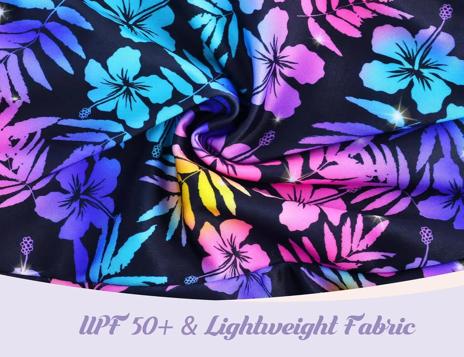Girls Swimsuits Kids One Piece Sleeveless Swimwear Skirted Bathing Suit Summer Swim Dress with UPF 50  Sun Protection