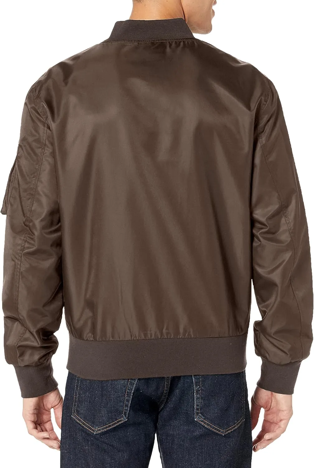 GUESS Men's Nylon Flight Jacket
