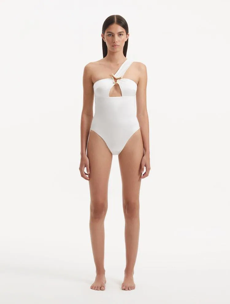 Halin White Swimsuit