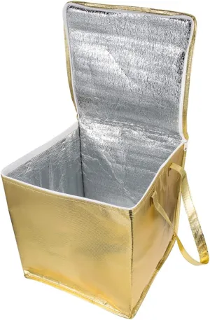 Happyyami Collapsible Insulated Bag for Shopping Thermal Food Bag with Zipper Lightweight and Portable Insulated Bags for Cold Storage Easy to Clean and Carry