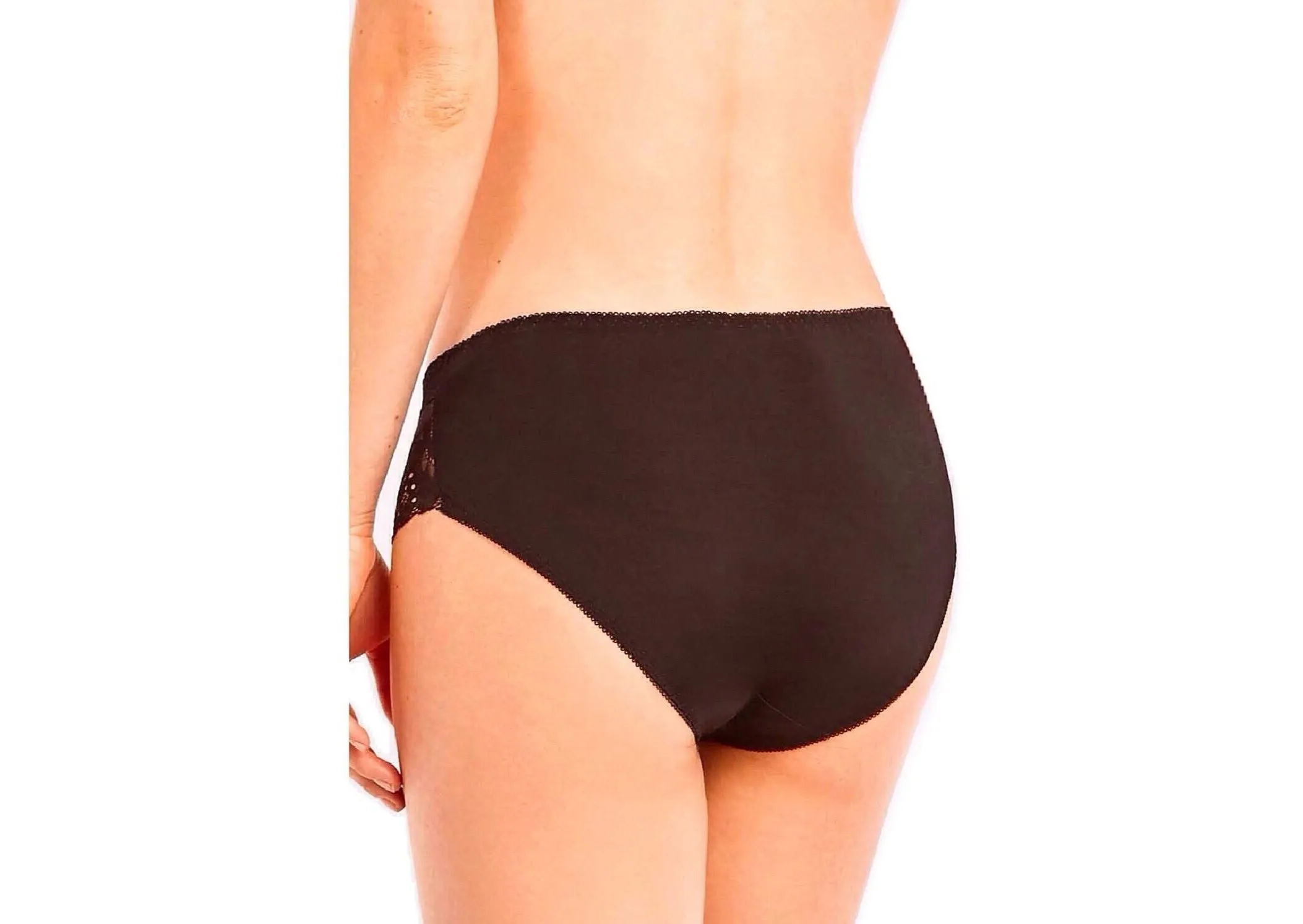 High Waist Silky Lace Full Coverage Panties