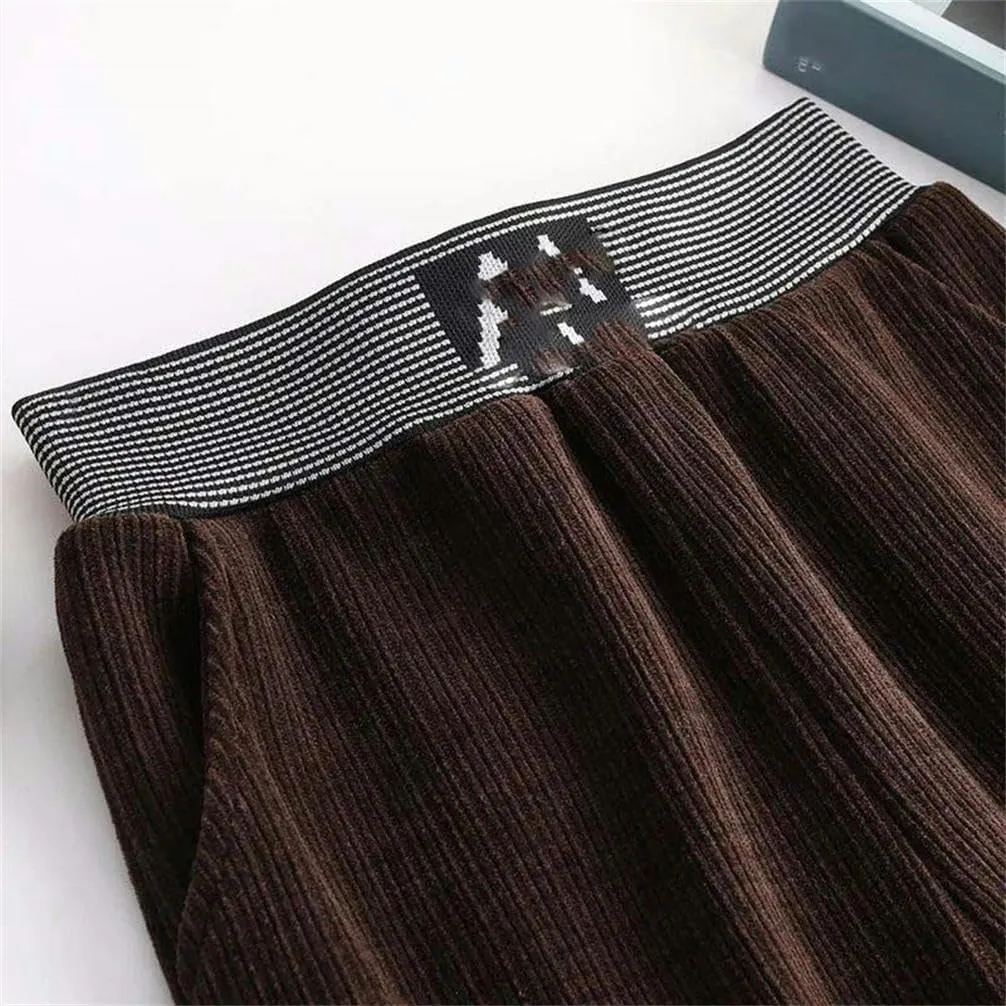 High Waist Wide-Leg Pants for Women Straight Solid Color Wide-Leg Pants Sports Stretch Spring and Autumn Trousers