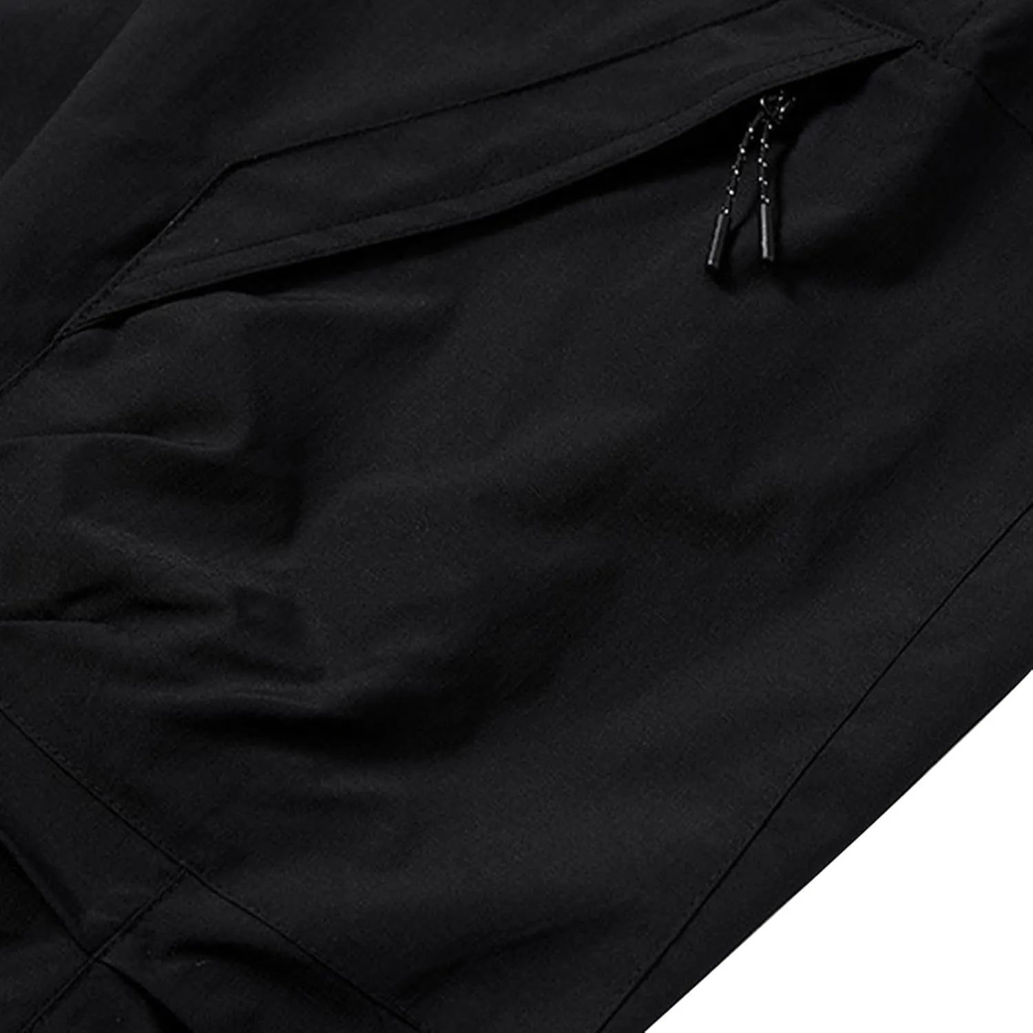 Hiking Pants for Mens Lightweight Quick Dry Waterproof Cargo Pants Drawstring Casual Outdoor Trousers Multi Pockets