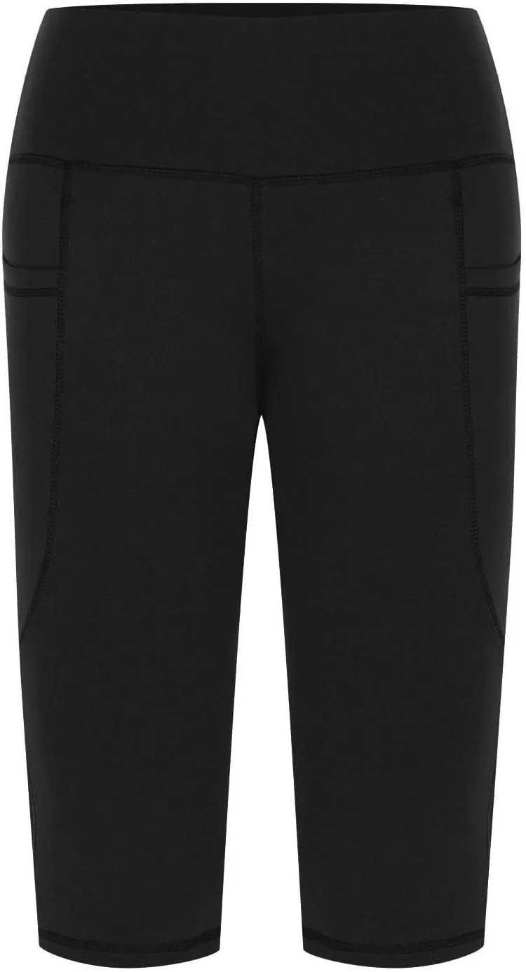 Hvyesh Womens High Waisted Yoga Capri Leggings Tummy Control Stretchy Pants Workout Shorts Gym Active Exercise