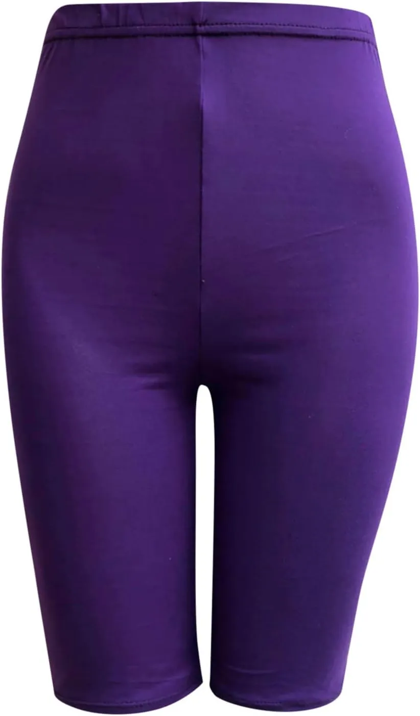 Hvyesh Womens High Waisted Yoga Capri Leggings Tummy Control Stretchy Pants Workout Shorts Gym Active Exercise