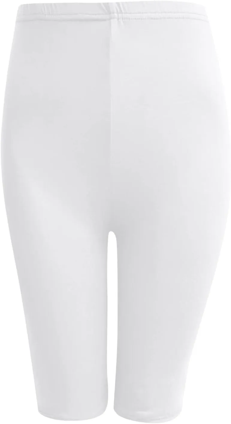 Hvyesh Womens High Waisted Yoga Capri Leggings Tummy Control Stretchy Pants Workout Shorts Gym Active Exercise